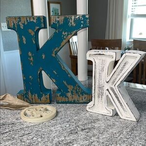 Three “K” Letters for Home Decor